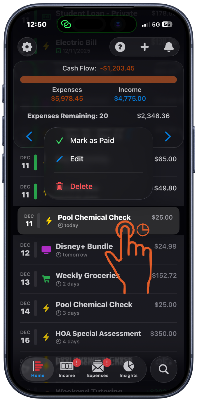 Editing & Deleting Transactions